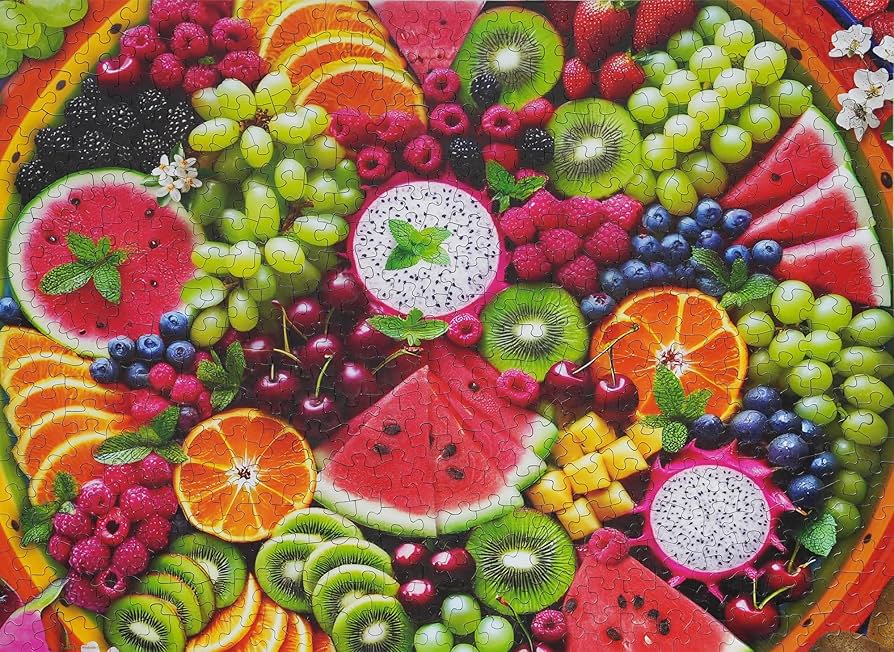 Amazon.com: Springbok Fruit Platter 500 Piece Puzzle for Adults