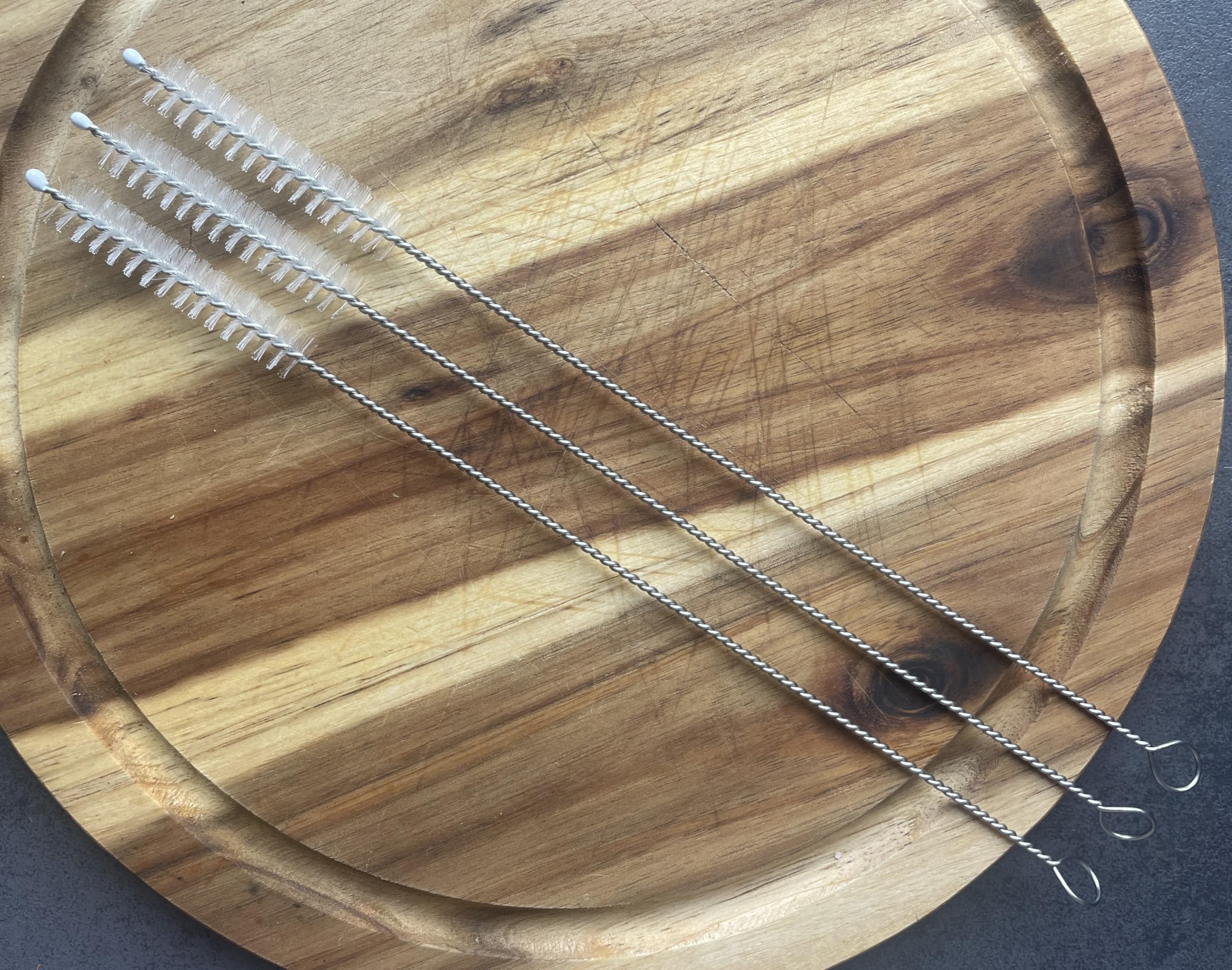 3 spazzole per cannuccia, 23 cm, spazzola per la pulizia di cannucce, piccoli tubi, accessori per biberon, provette, ideali per aperture strette
