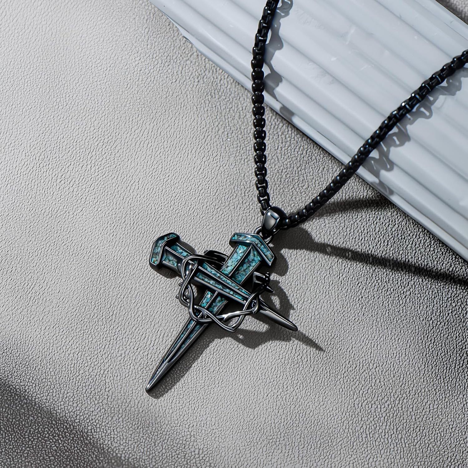 Cross Necklace for Men 925 Sterling Silver Celtic Cross Pendant Christian Jewelry Religious Christmas Gifts for Women