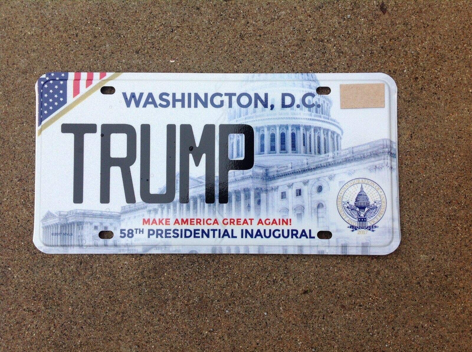Biopracess New Sign washington d c 58th presidential inaugural souvenir license plate trump 6x12 inches License Plate Sign