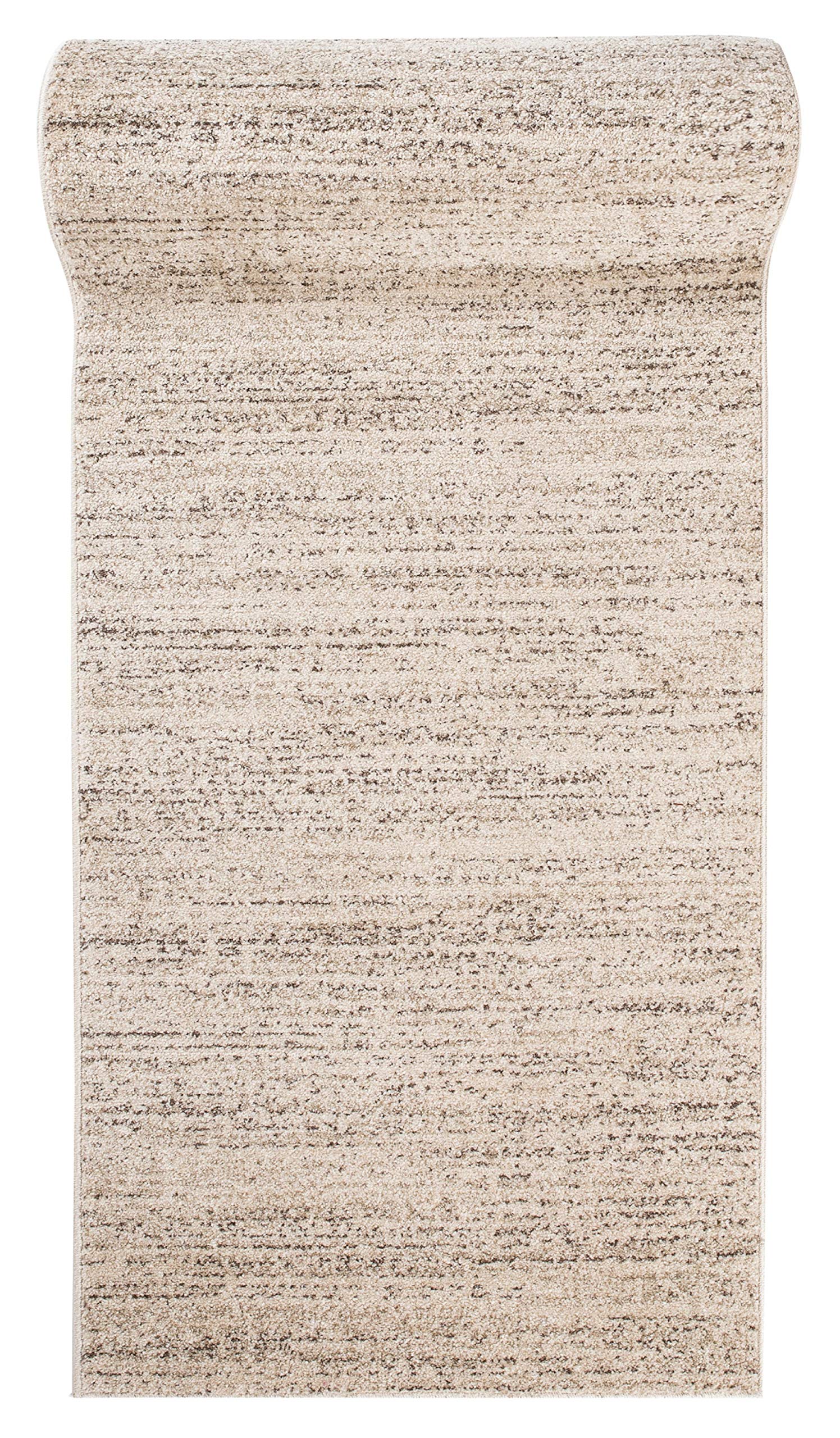 Mazovia Tappeto per Corridoio - Passatoia Corridoio Moderne Astratto - Tappeto a pelo Corto per Ingresso, Salotto - Certificato Oeko-Tex - Corridore a Metro - Crema 70x400cm