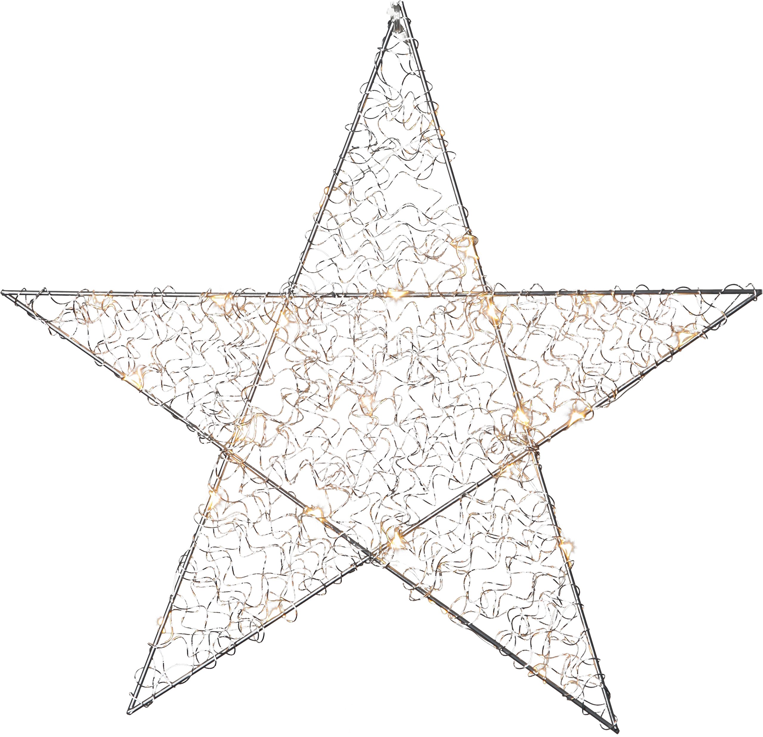 Best Season Loop LED Wire Star Light, Metal, Silver
