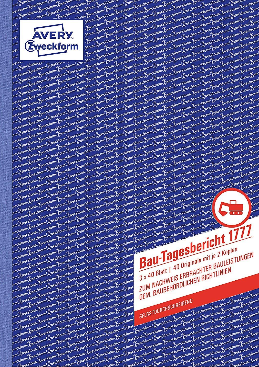 Avery Zweckform 1777 Bau-Tagesbericht (5 Stück)