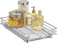 Vista 8 de LYNK PROFESSIONAL® Pull Out Cabinet Organizer, 11" x 21" Slide Out Drawers for Kitchen Cabinets - Sliding Pull-Out Pantry Shelves – Home Shelf Cromo