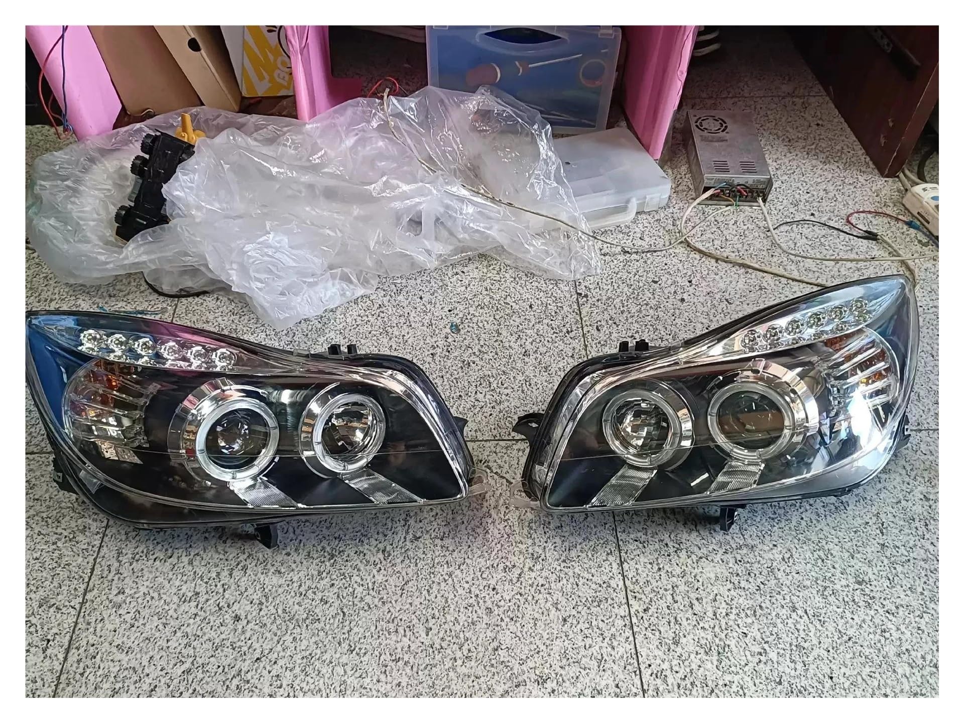 Faro 1 Paio Gruppi Fari Per Auto Led DRL Luci Marcia Diurna Indicatori Direzione Per Buick Per Regal Per Opel Per Insignia 2009-2013 Faro Proiettore
