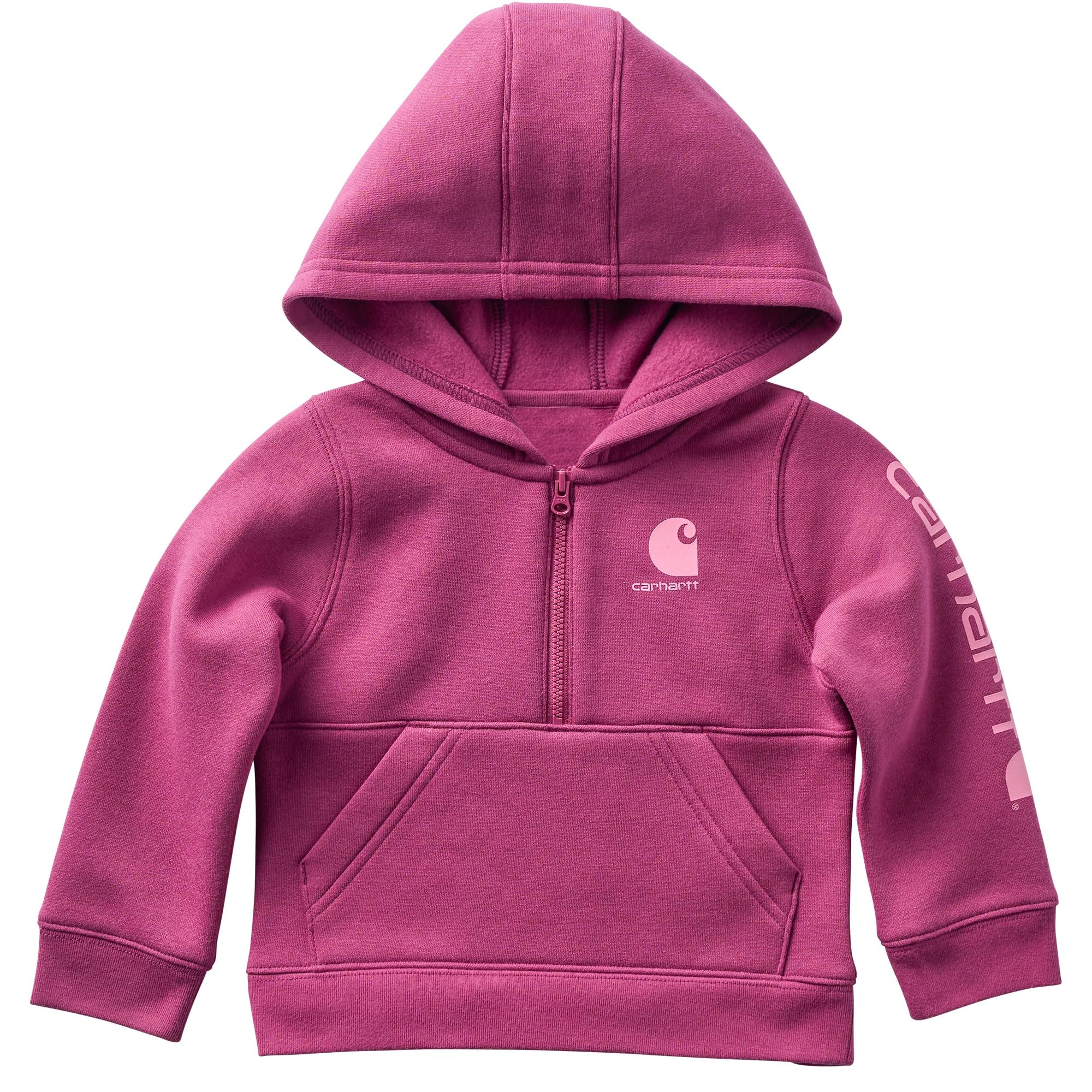 Baby Girls Half-Zip Logo Sweatshirt