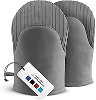 Vista 14 de Big Red House - Guantes de horno resistentes al calor - Juego de 2 guantes de cocina de silicona, rojo