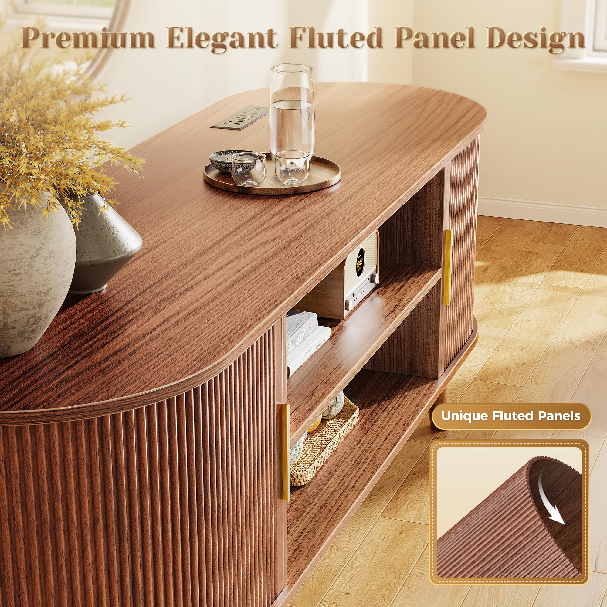 Best Fluted TV Stand Picks for 2026 3 Product photo