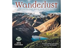 Wanderlust 2023 Wall Calendar Art: Trek Where Others Don't!