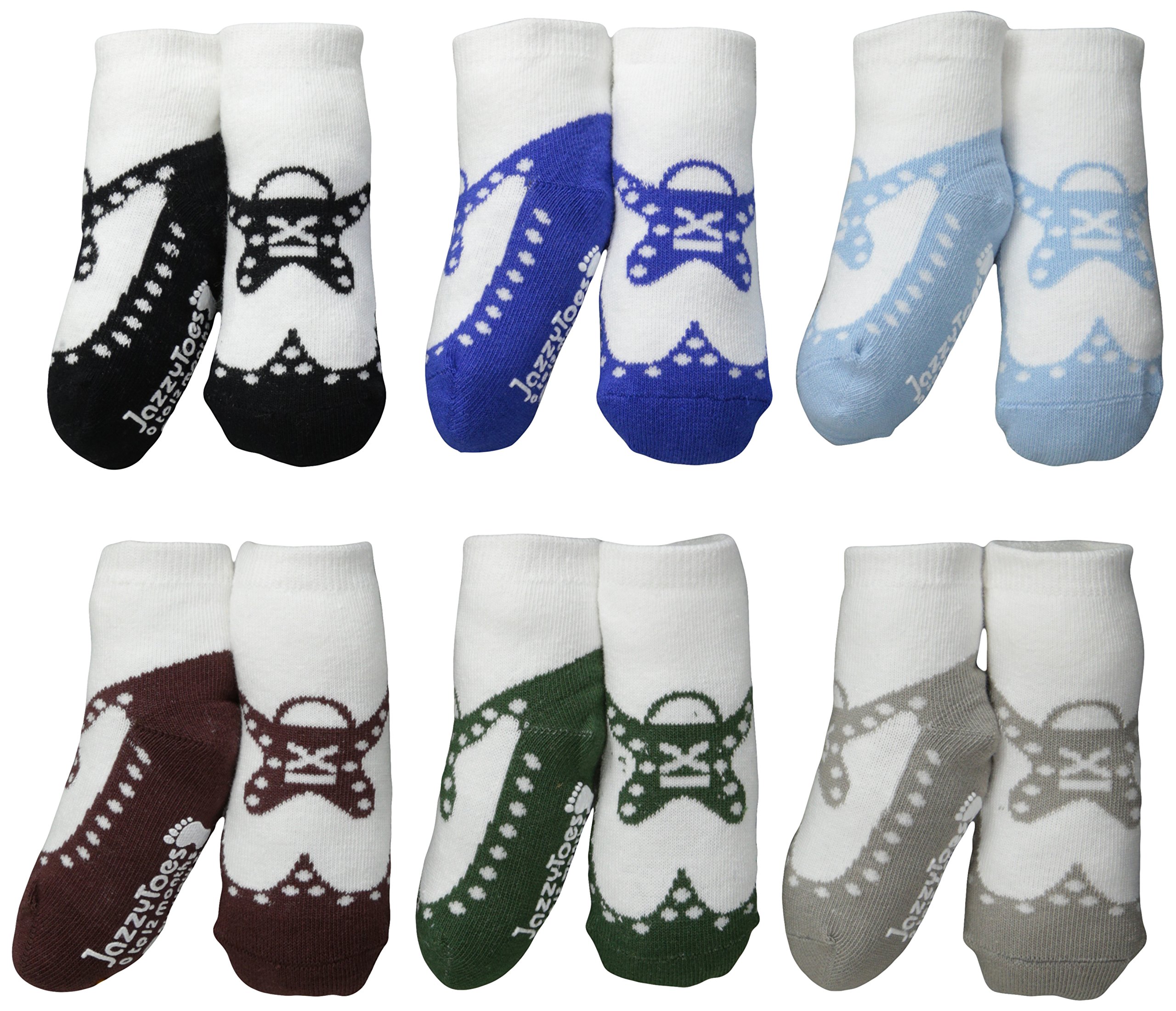 jazzytoes Baby Jungen Socken wingtips, multi
