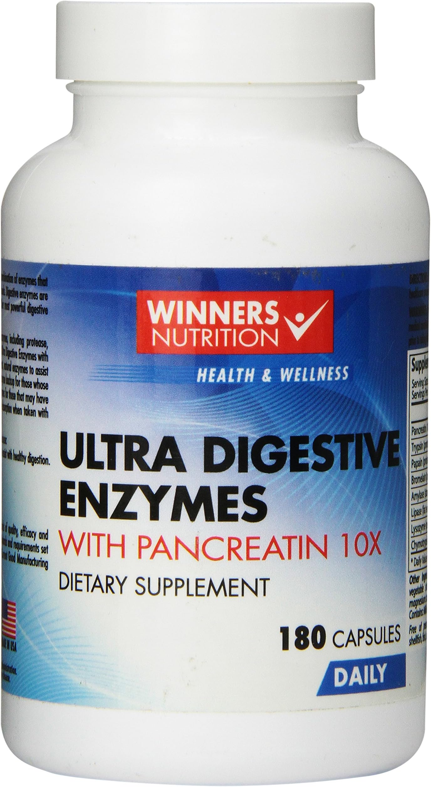 Ultra Digestive Enzymes with Pancreatin 10X Supplement
