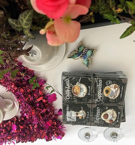 Miniatura 3 de Servilletas de café de 20 unidades, servilletas de papel decorativas en blanco y negro para decoupage, servilletas de papel de otoño, servilletas de