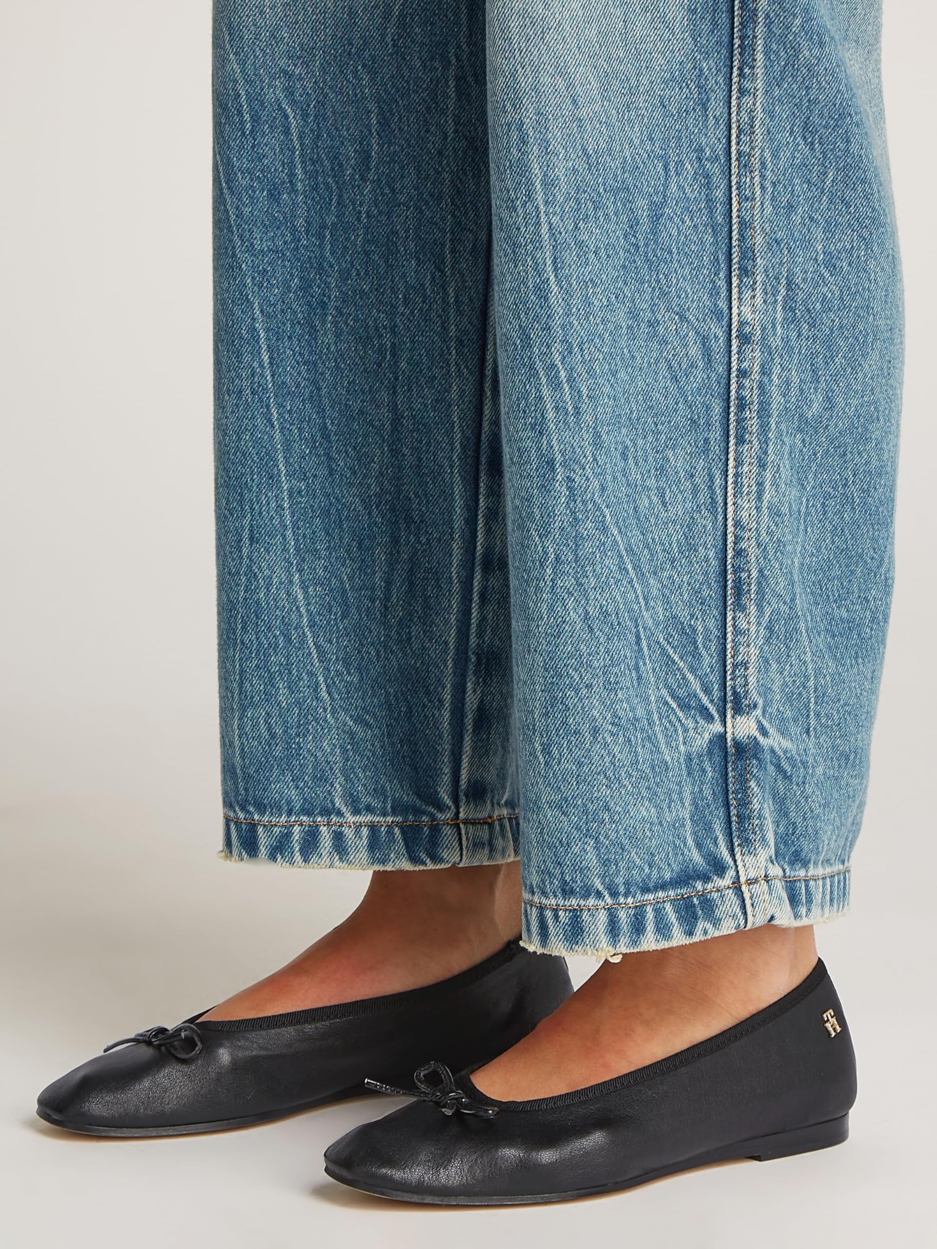 Tommy Hilfiger Kobiety Balerina Miękka Skóra Fw0fw08355Buty na co dzień