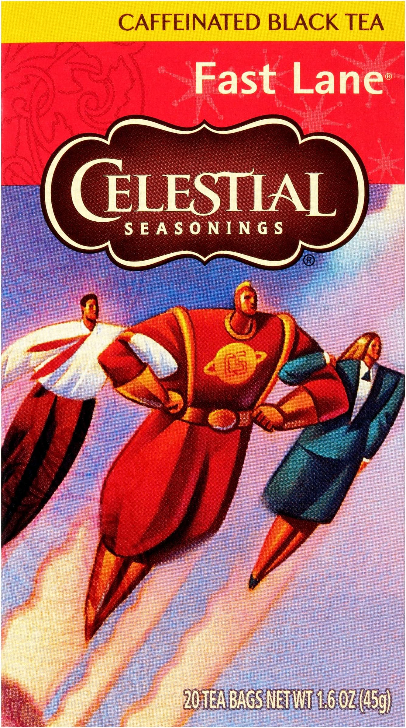 Amazon.com : Celestial Seasonings Fast Lane Caffeinated Black Tea, 20 ...