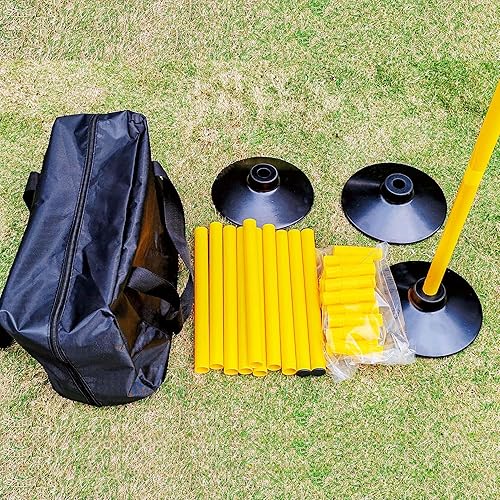 Miniatura 7 de 6 bastones de entrenamiento de agilidad ajustables de 5 pies para fútbol, baloncesto, fútbol, caballo, equipo de entrenamiento de velocidad de perro