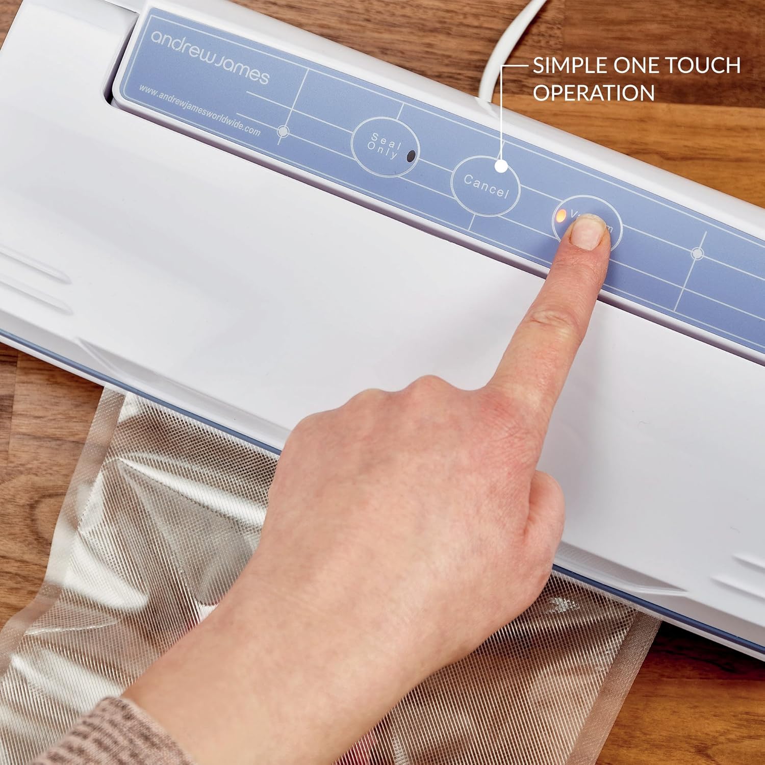 Andrew James Food Vacuum Sealer Professional 5 in 1 Machine with Rolls Included Vacuum Sealers