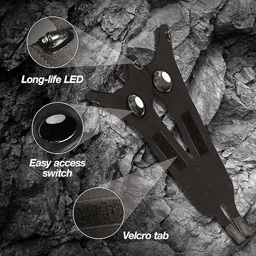 Miniatura 4 de Guantes de linterna LED manos libres Mylivell, regalos para el Día del Padre para pesca, linterna de camping gadgets para hombres, guantes con luces