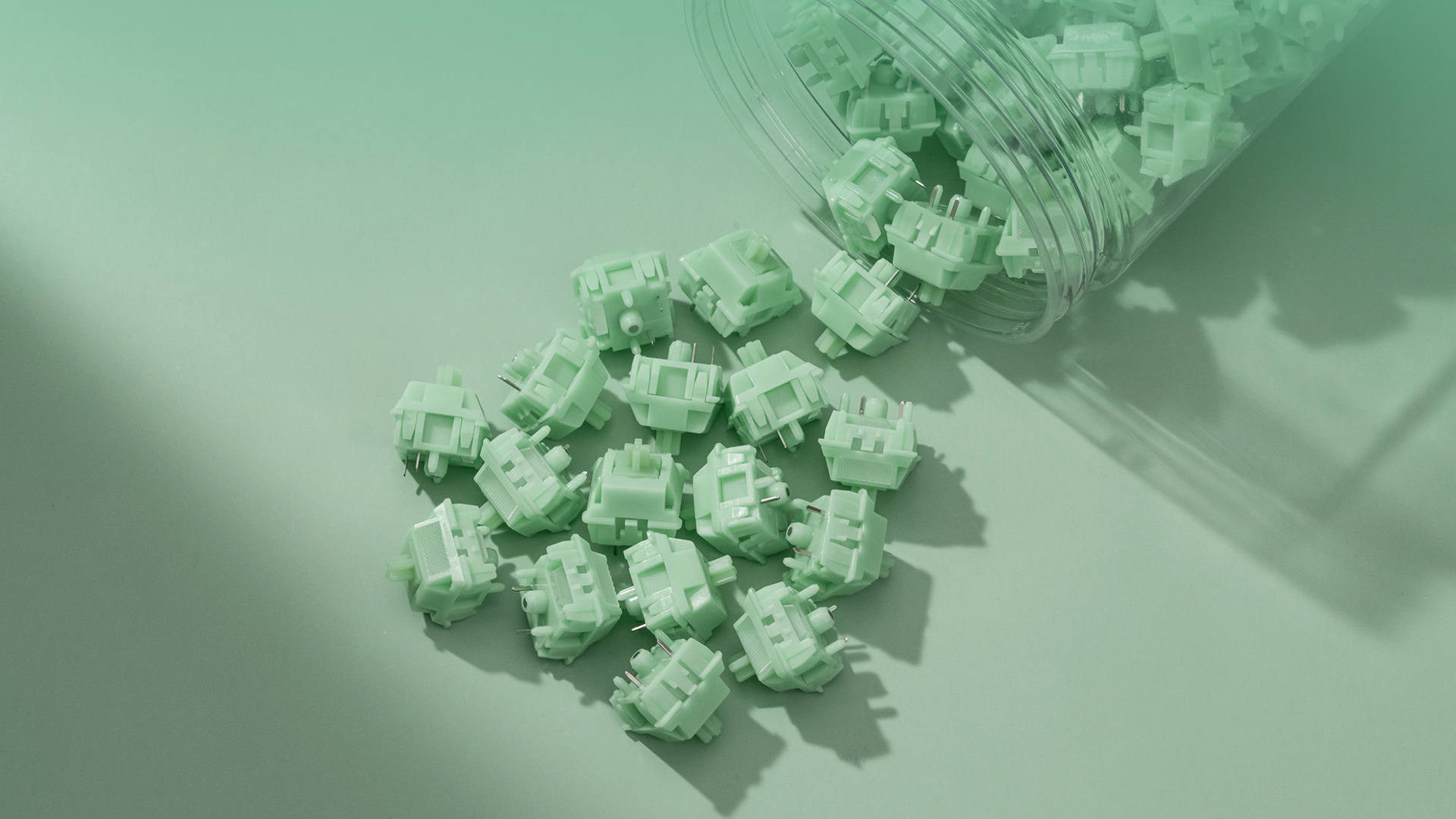 Image of MELETRIX WS Jade Mechanical Keyboard Switches 5 Pins PCB Mount Lubed Switches(35pcs)