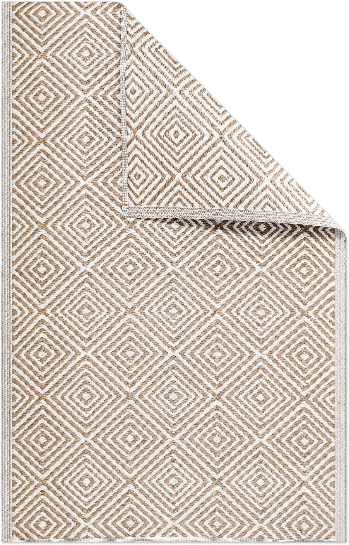 JEMIDI Terrassenteppich Außenteppich 120x180cm Balkonteppich Terrasse