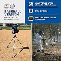 Vista 3 de BATA Baseball Wheel Pitching Machine, Youth and Adult Automatic Pitch Machine for Baseballs, Practice Training Equipment