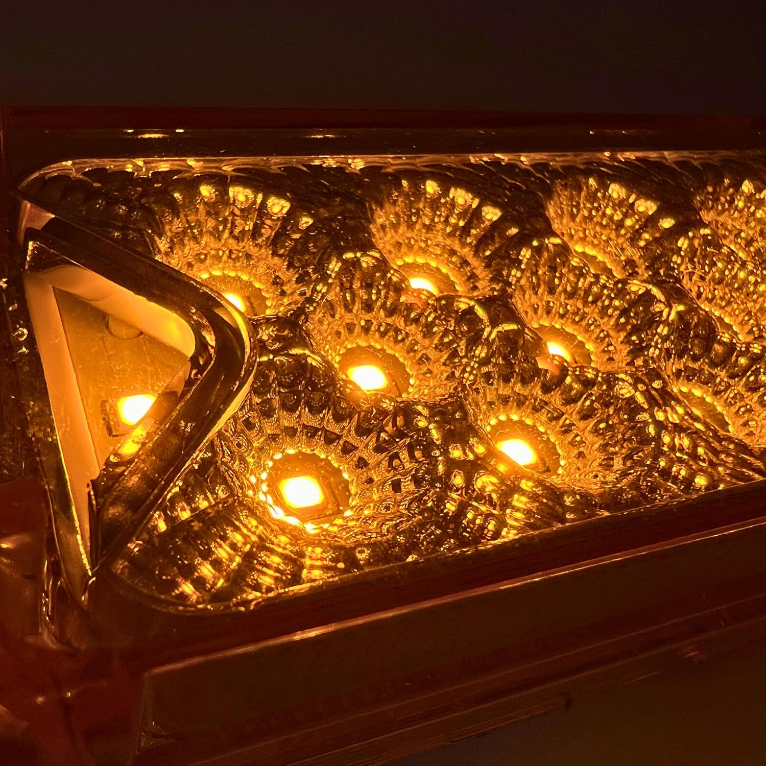 All Star Truck Parts Qty 10 Amber 6" 13 LED Side Marker Clearance Light Rectangle 12V Truck Trailer Camper Boat Marine 6x2 Rectangular Surface Mount [Sealed and Waterproof]