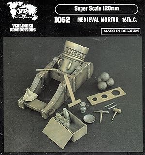 Verlinden VER1052 120mm Medieval Mortar 16th Century [Model Building KIT]