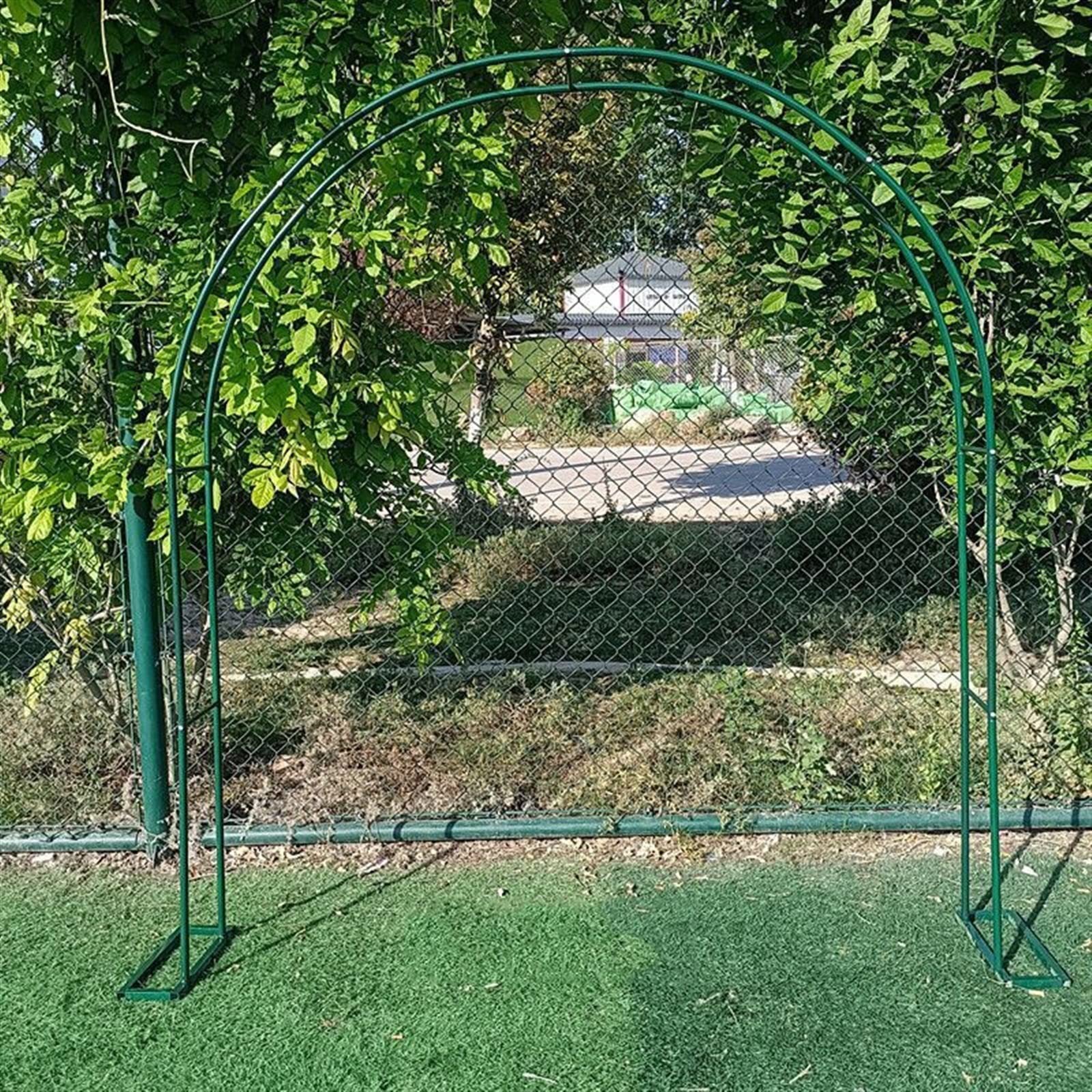 Arche de jardin treillis en métal pour plantes grimpantes et rosiers