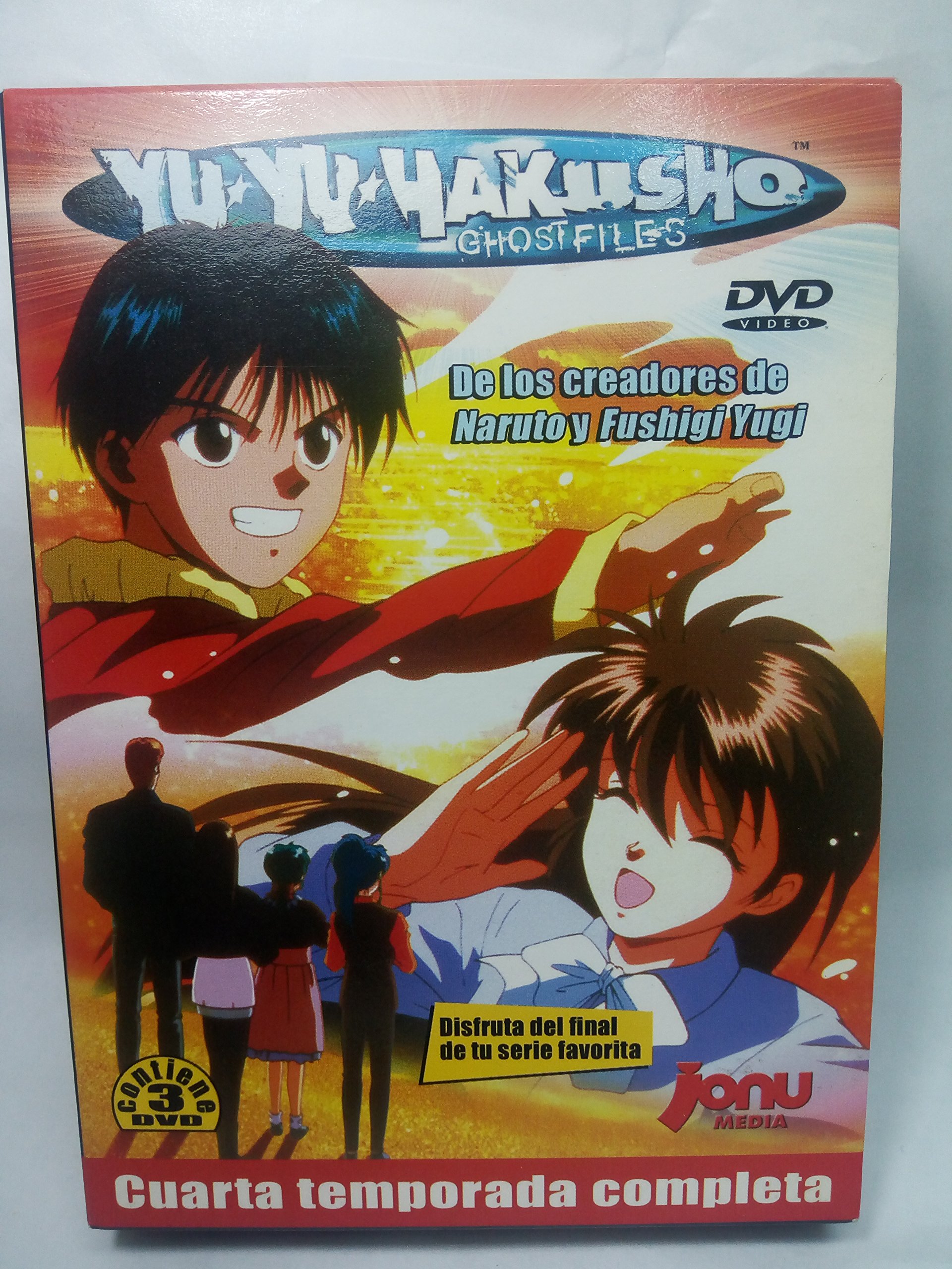 Yu Yu Hakusho 4ª temporada en DVD, el disco definitivo para amantes del anime tradicional
