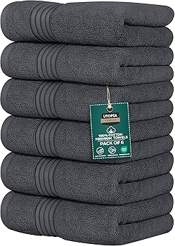 优悦6件套优质手巾 (灰色)