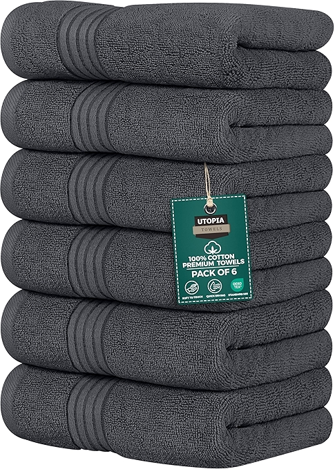 优悦6件套优质手巾 (灰色)