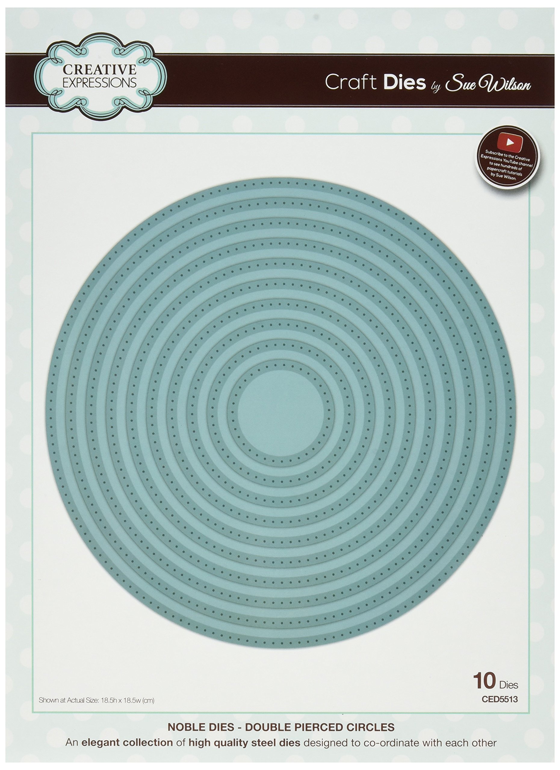 Sue Wilson - Noble Double Pierced - Circles - Die Set