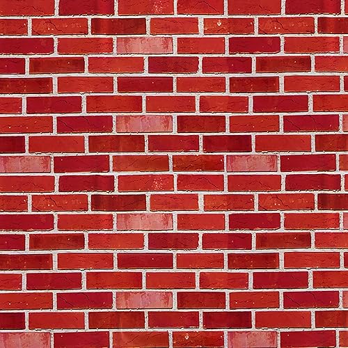 JOYIN Telón de fondo de pared de ladrillo de 4 pies por 30 pies, accesorio para fiesta de cumpleaños, decoración de