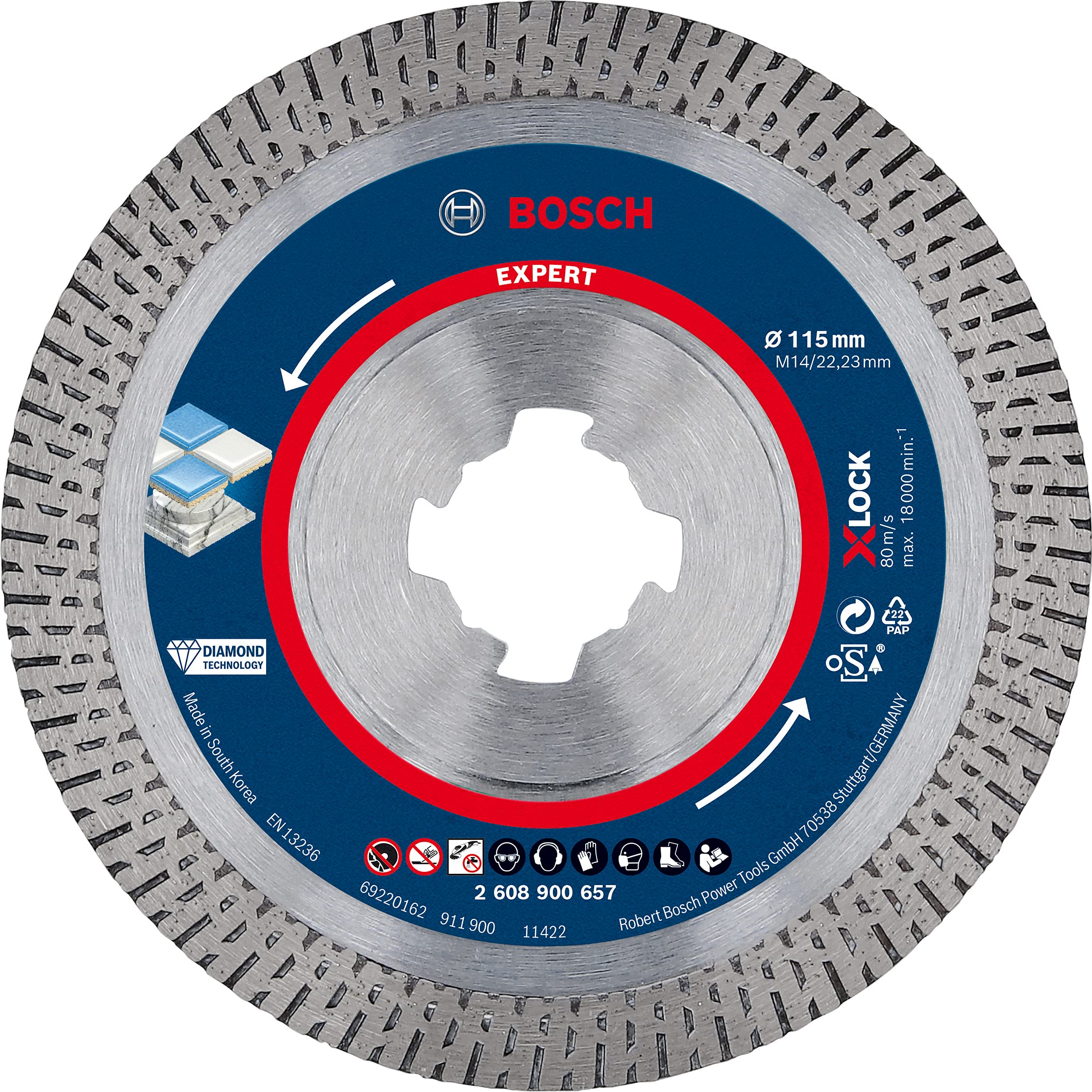 Bosch Expert Hard Ceramic Diamond Blade 115 X 22.23Mm