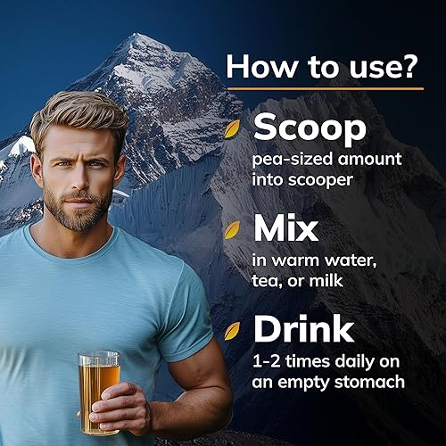 Miniatura 5 de Resina Shilajit pura del Himalaya para hombres y mujeres, 600 mg, suplemento de extracto natural con más de 85 minerales traza y ácido fúlvico,