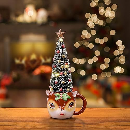 Miniatura 9 de Mr. Christmas Decoración navideña nostálgica de elfo de vela, verde