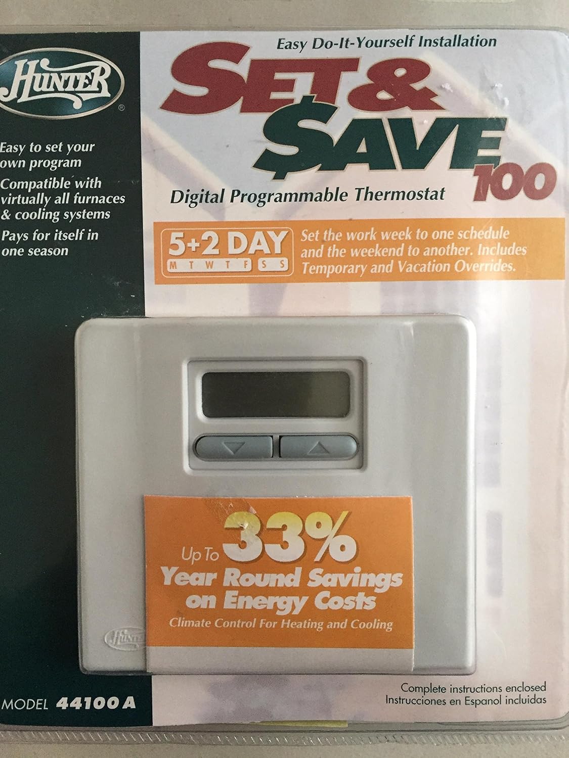 HUNTER 5+2 Day Digital Programmable Thermostat