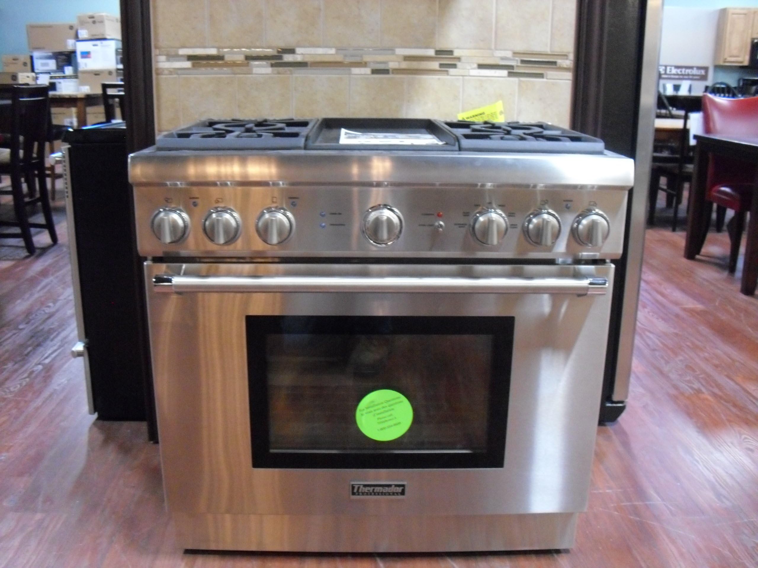 Thermador Professional Series PRD364GDHU 36 Pro Harmony Standard Depth Dual Fuel Range, 4 Burners,