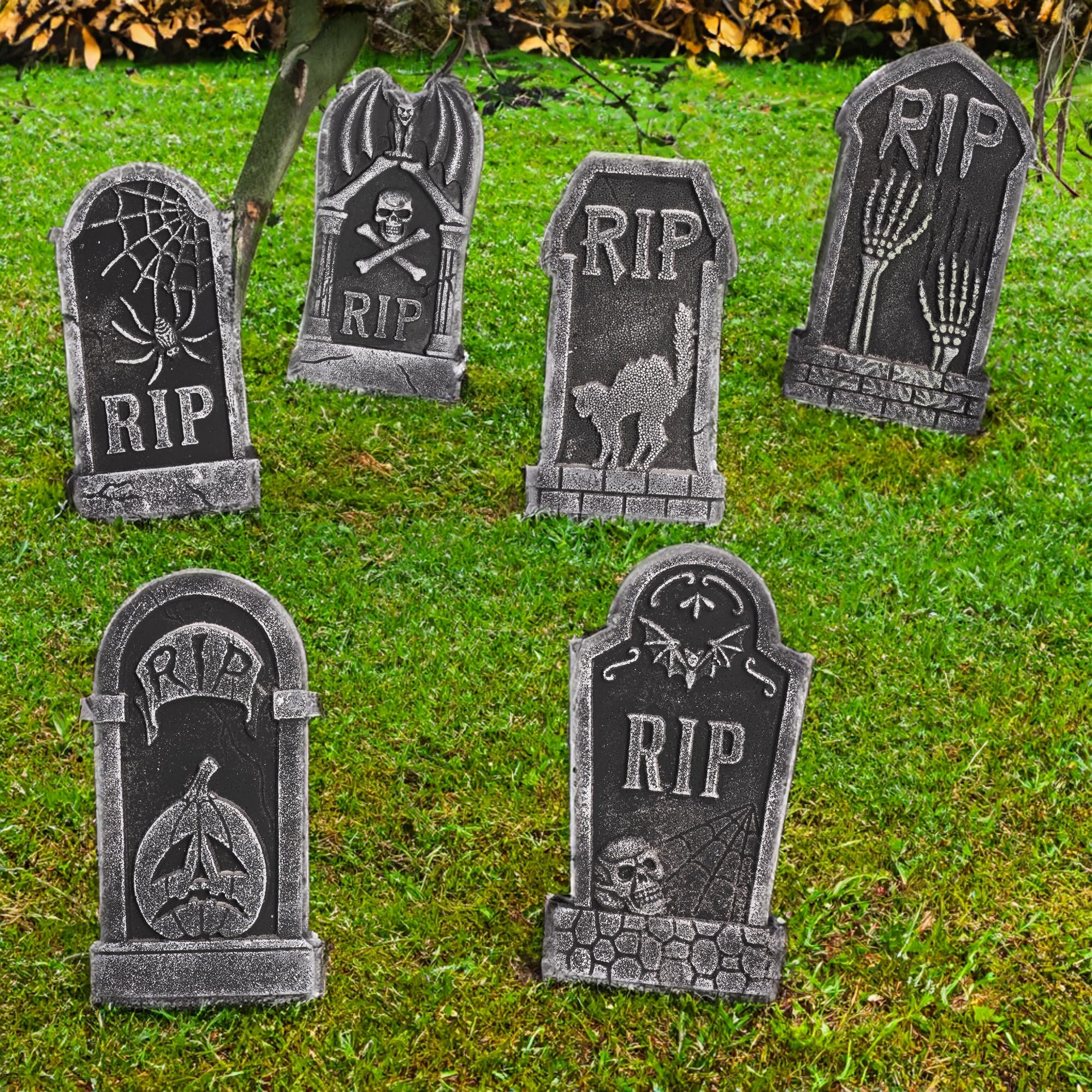 Halloween Rip Snapklik.com : Halloween Foam RIP Tombstones, 6 Pack 15