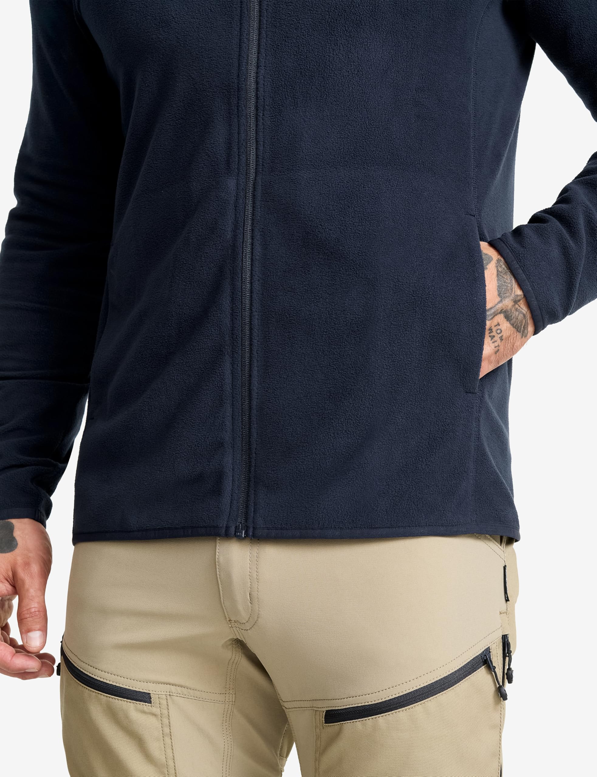 RevolutionRace Hiker Fleece Hoodie da Uomo, Felpa con cappuccio in pile leggera ed elastica