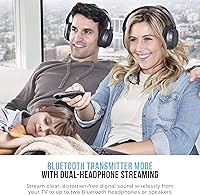 Vista 2 de MEE audio Connect Hub Transmisor/receptor Bluetooth con paso de audio para TV/Estéreo doméstico con conector de 0.138 in/AUX/RCA/entrada óptica