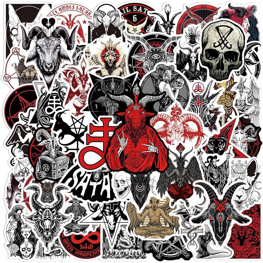 Amazon.co.jp: 悪魔サタン ステッカー 50枚セット アニメ防水シール