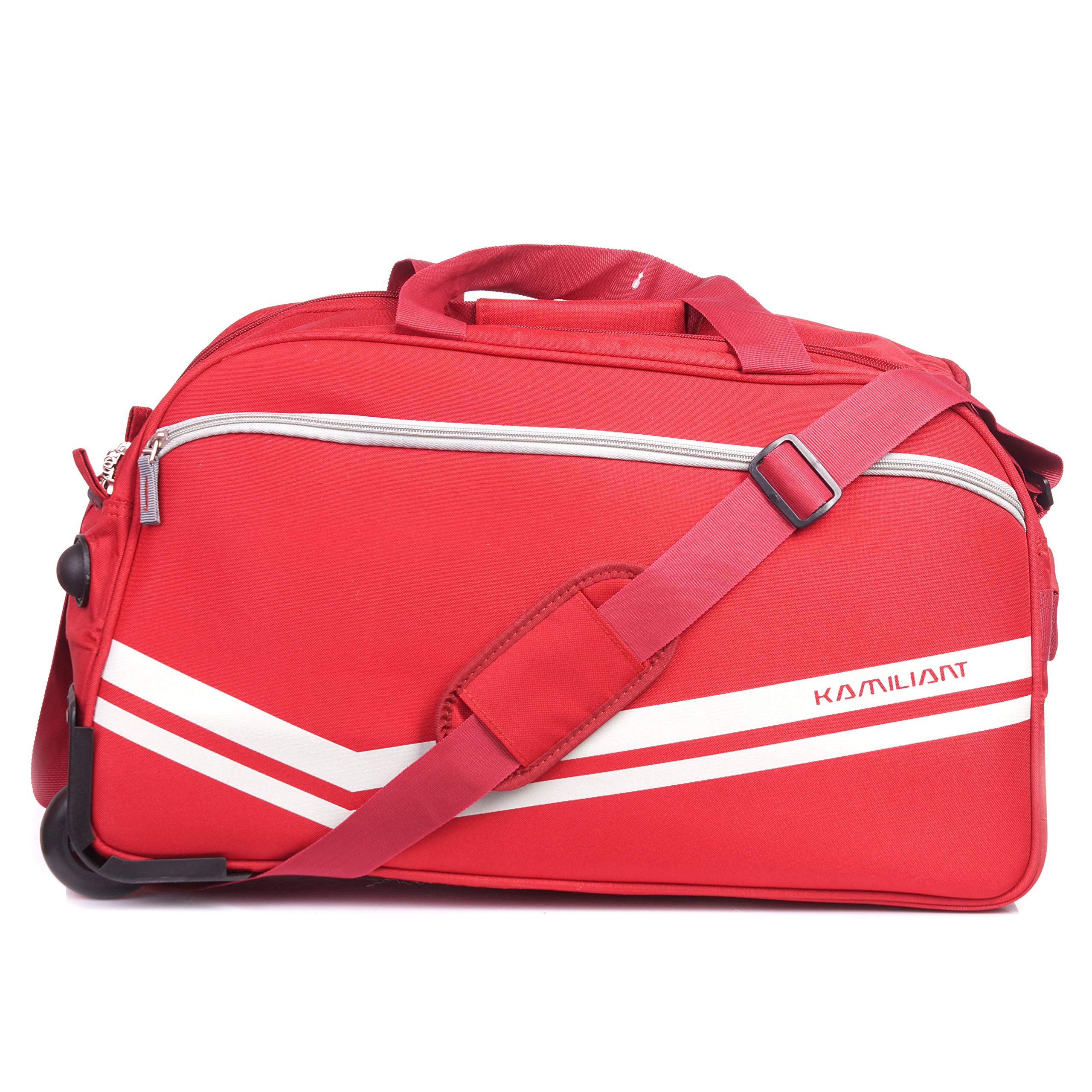 American TouristerKamiliant by American Tourister KAM Zoro Polyester 55 cms Red Travel Duffle (KAM Zoro WHD 52CM RED)