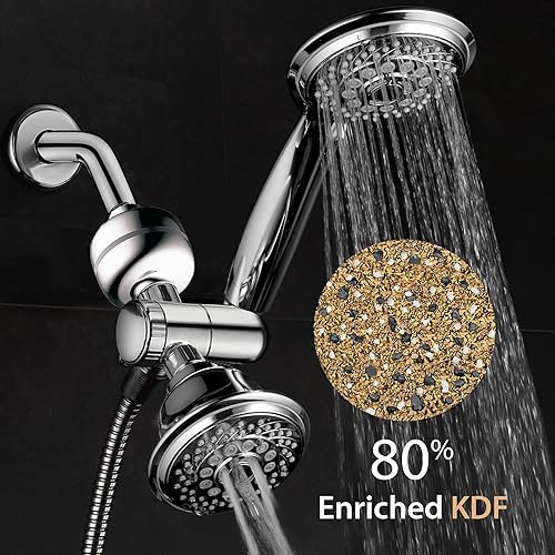 Miniatura 6 de HOTEL SPA - Cabezales de ducha con rociador de mano - Alta presión con filtro de ducha - Cabezal de ducha de 4 pulgadas, cabezal de ducha de mano de