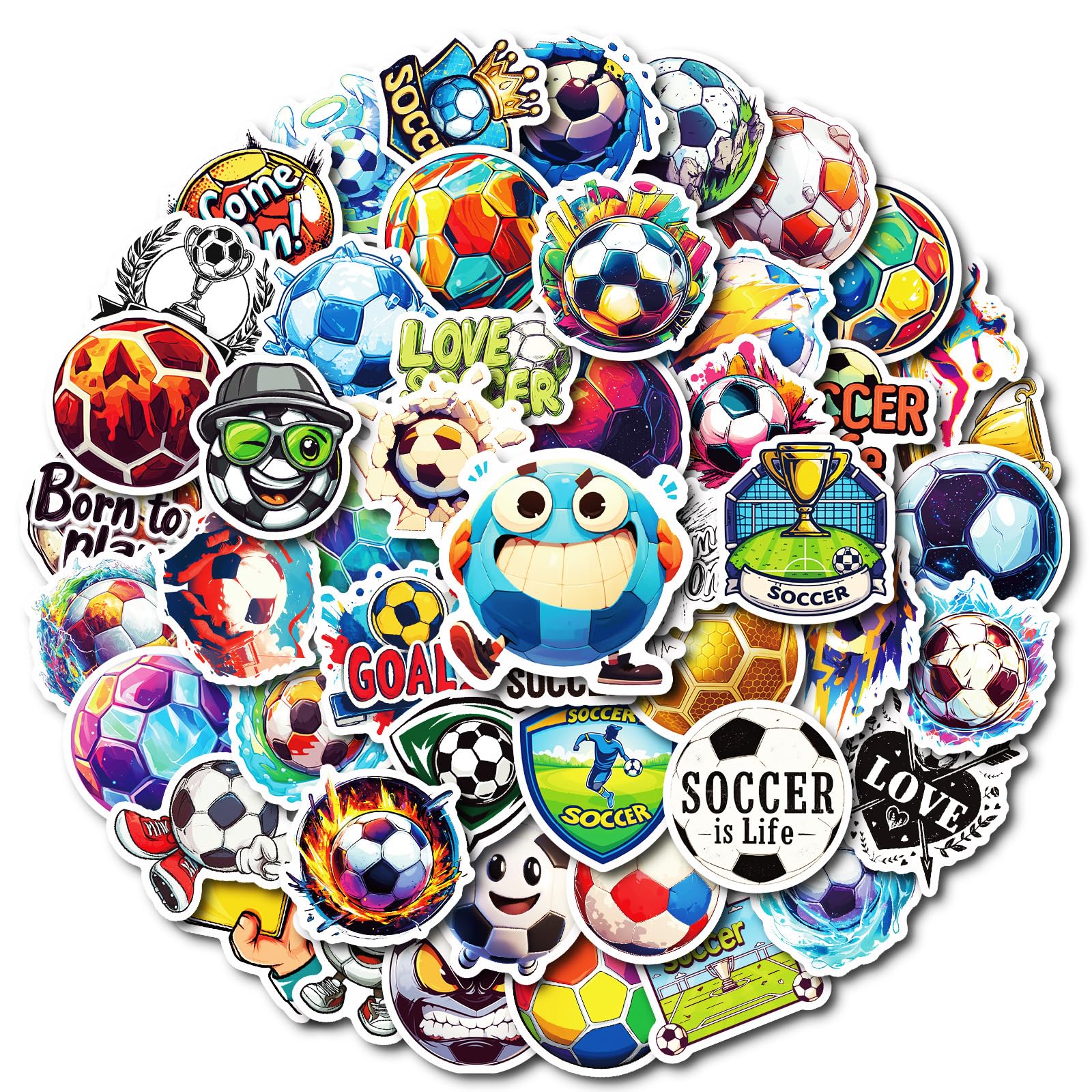 50pcs Hot Football Graffiti Sticker Decoration