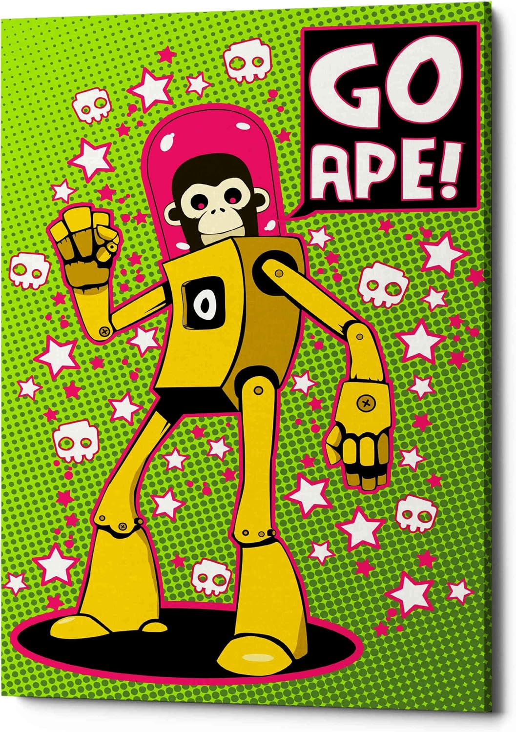 Epic Graffiti 'Go Ape' by Craig Snodgrass, Canvas Wall Art, 12"x18"