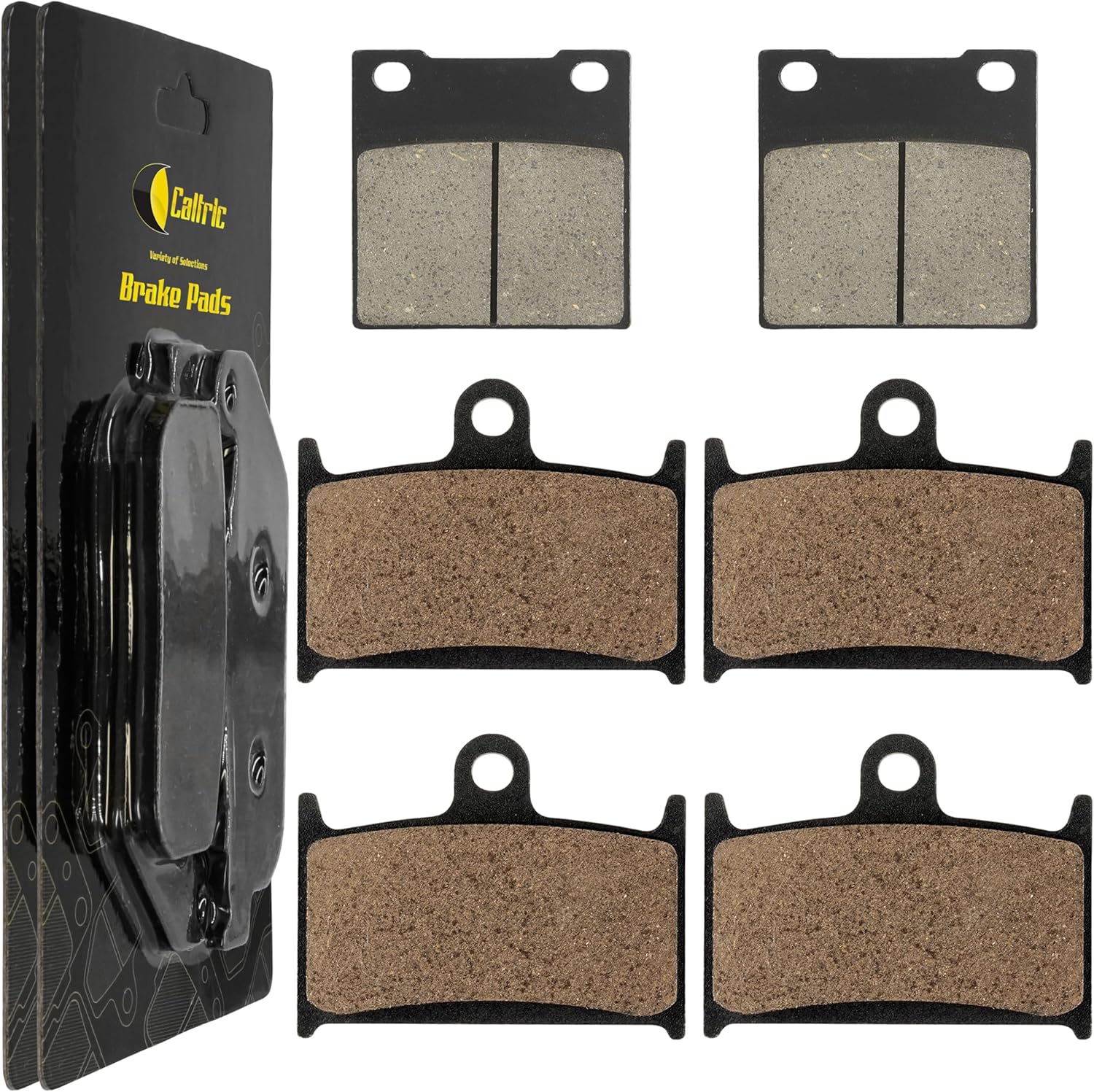 Caltric Front Rear Brake Pads Compatible with Suzuki Rf900R Rf 900R 1994 1995 1996 1997 Front Rear Motorcycle Pads