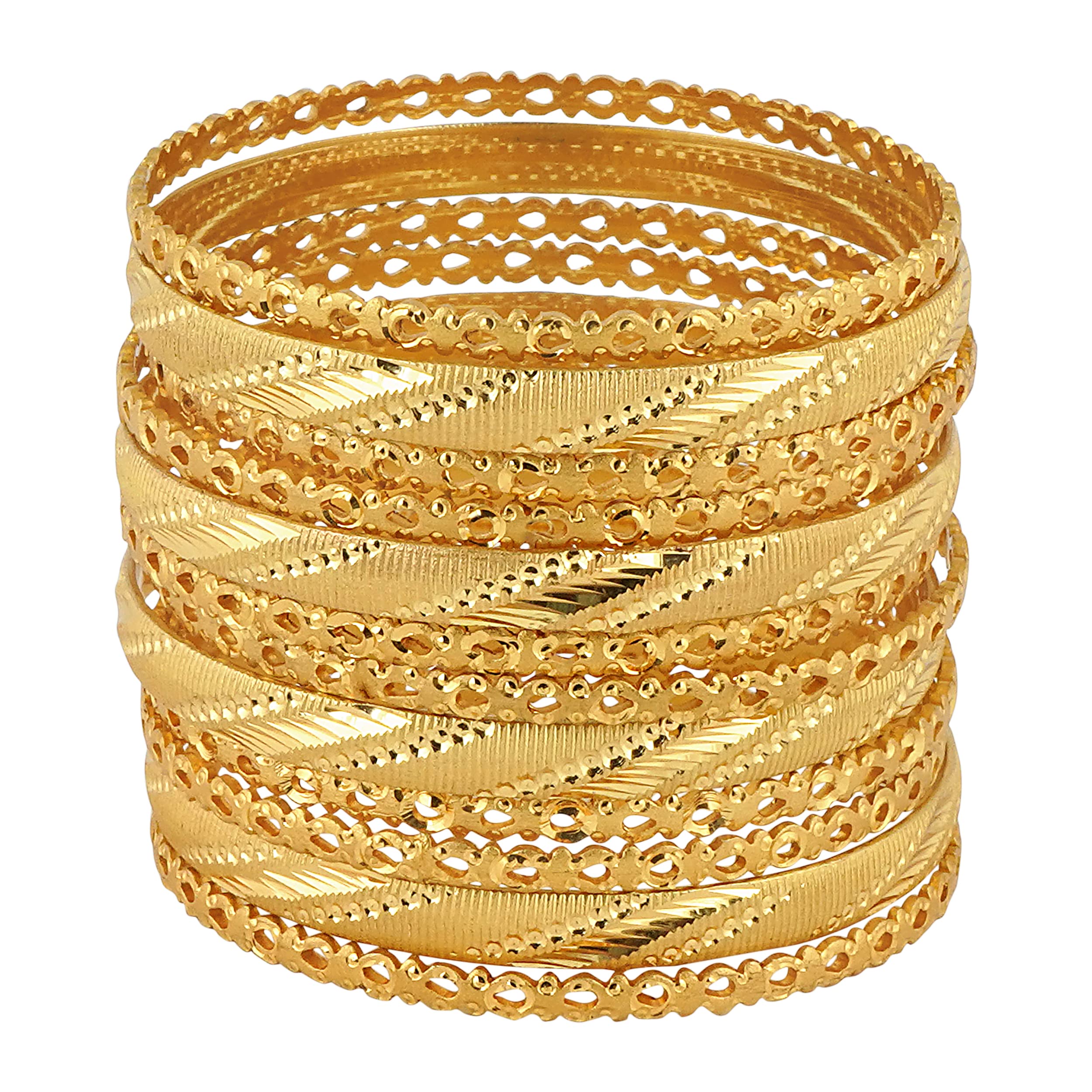 Mansiyaorange Womens Set Of Teweleve Gold Plated Bangles/Bangdi/Chudi(2.8) (B0C41F8DDJ) Amazon Price History, Amazon Price Tracker