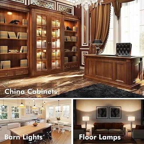 Miniatura 6 de Xtricity Bombilla LED R14 de 4.5 W (equivalente a 40 W), regulable, 300 lúmenes, blanco suave de 3000 K, base media E26, cumple con RoHS (paquete de