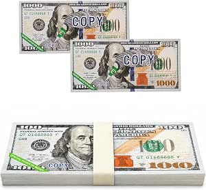 100-Piece Prop Money Set for Magic, Film, and Stage
