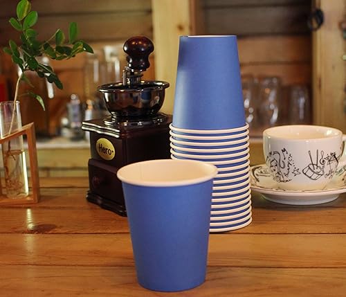 Miniatura 7 de Yes!Fresh Hot Party - Vasos de papel, 8 onzas, 50 unidades, varios colores (azul)